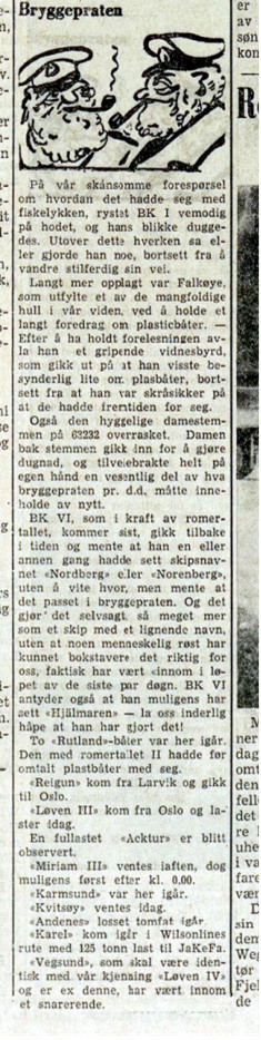 Bryggepraten 26.6.1958