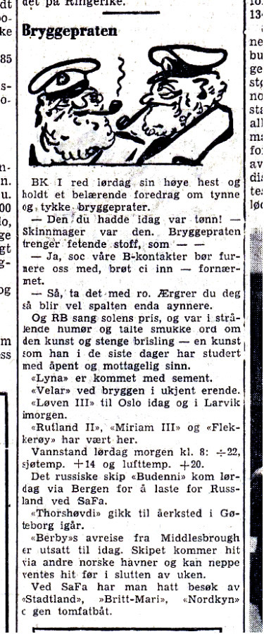 Bryggepraten 6.6.1955