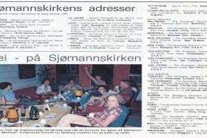 Bilde av Adresser norske sjømannskirker 1976