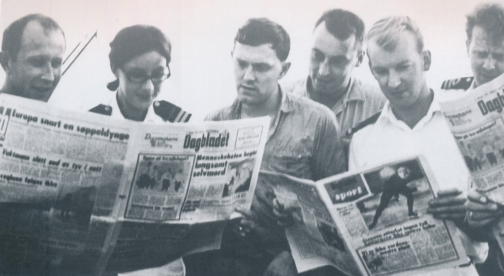 Flysendte ferske aviser var meget populære