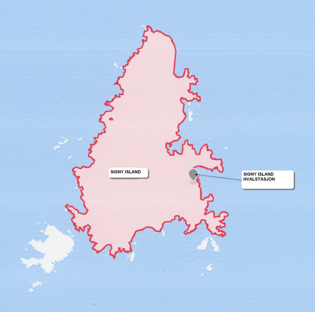Kart over Signy Island