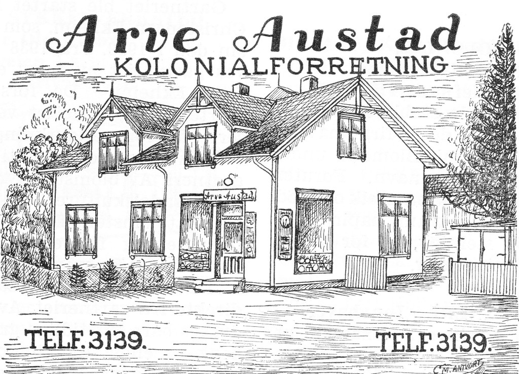 Kolonialforretning i  Hystadveien 110