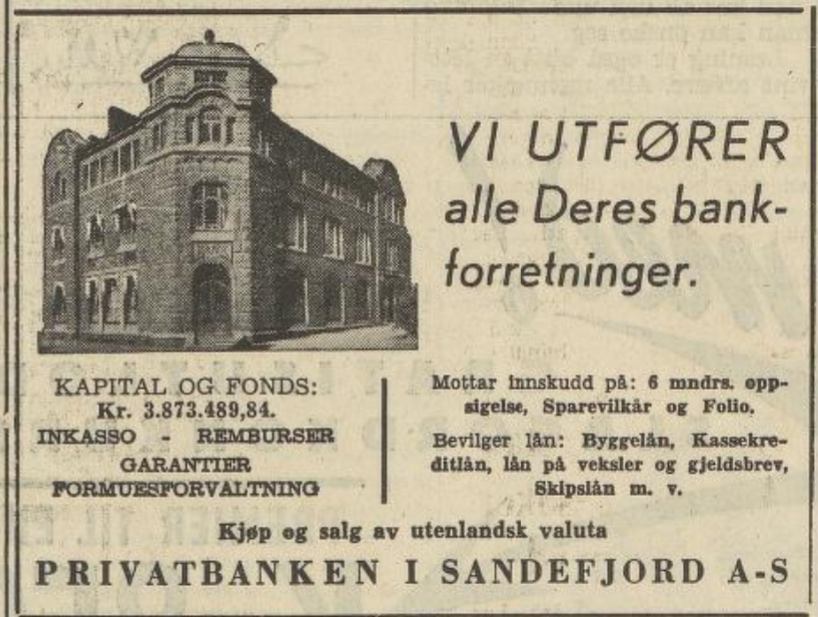 Privatbanken i Sandefjord A/S
