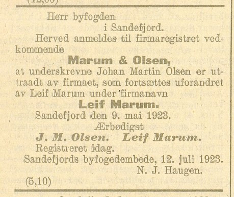 Marum & Olsen