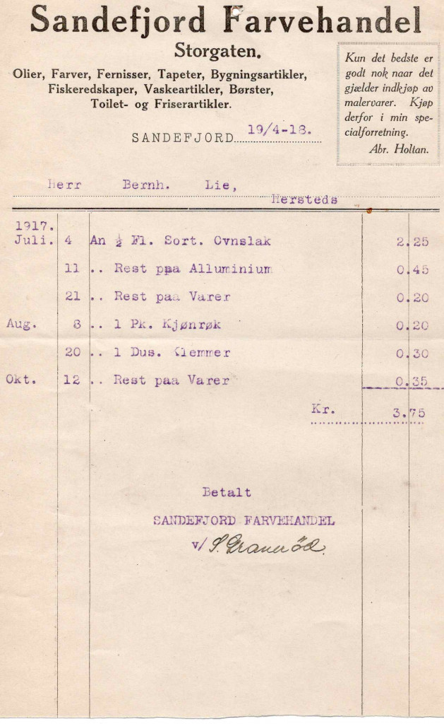 Sandefjord Farvehandel A/S