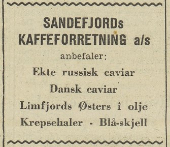 Sandefjords Kaffeforretning a/s