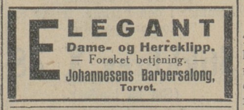Barber- og frisørforretning Walter Johannessen
