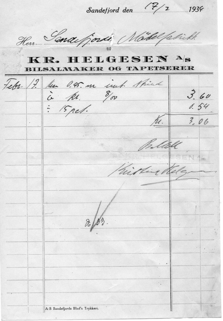 Kr. Helgesen A/S - bilsalmaker og tapetserer