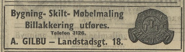 Malerfirma A. Gulbrandsen - Gilbu