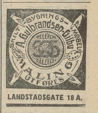 Malerfirma A. Gulbrandsen - Gilbu