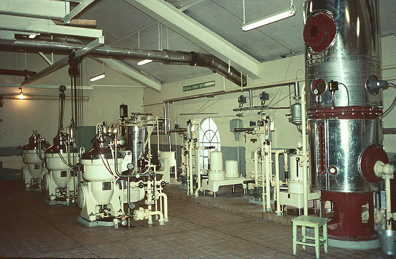 Her fra et separatoranlegg.