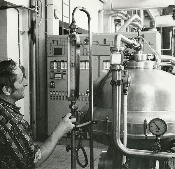 Her fra et separatoranlegg.