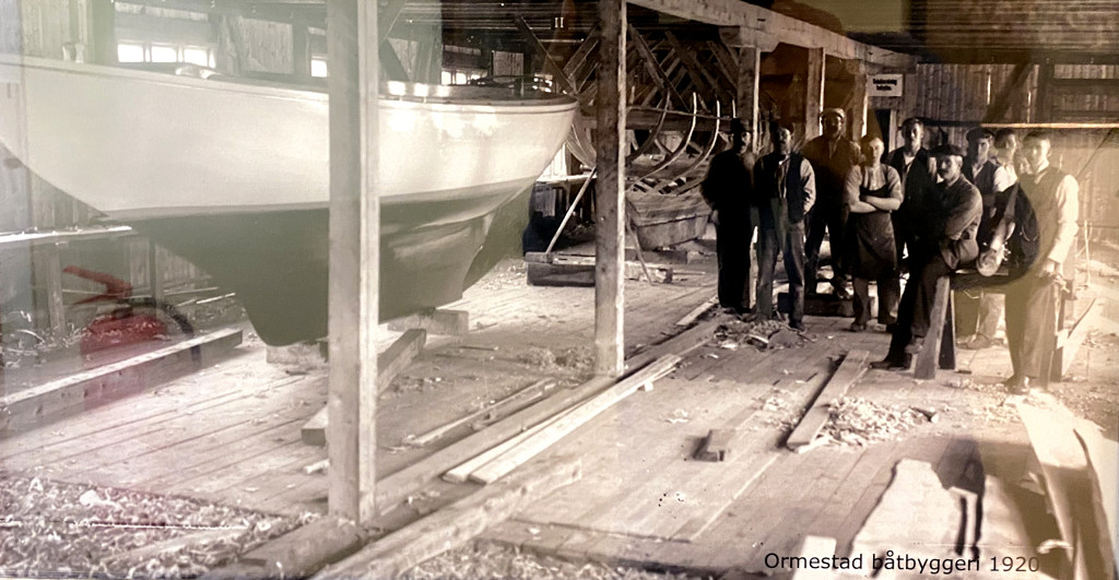 Ny båt under bygging i 1920
