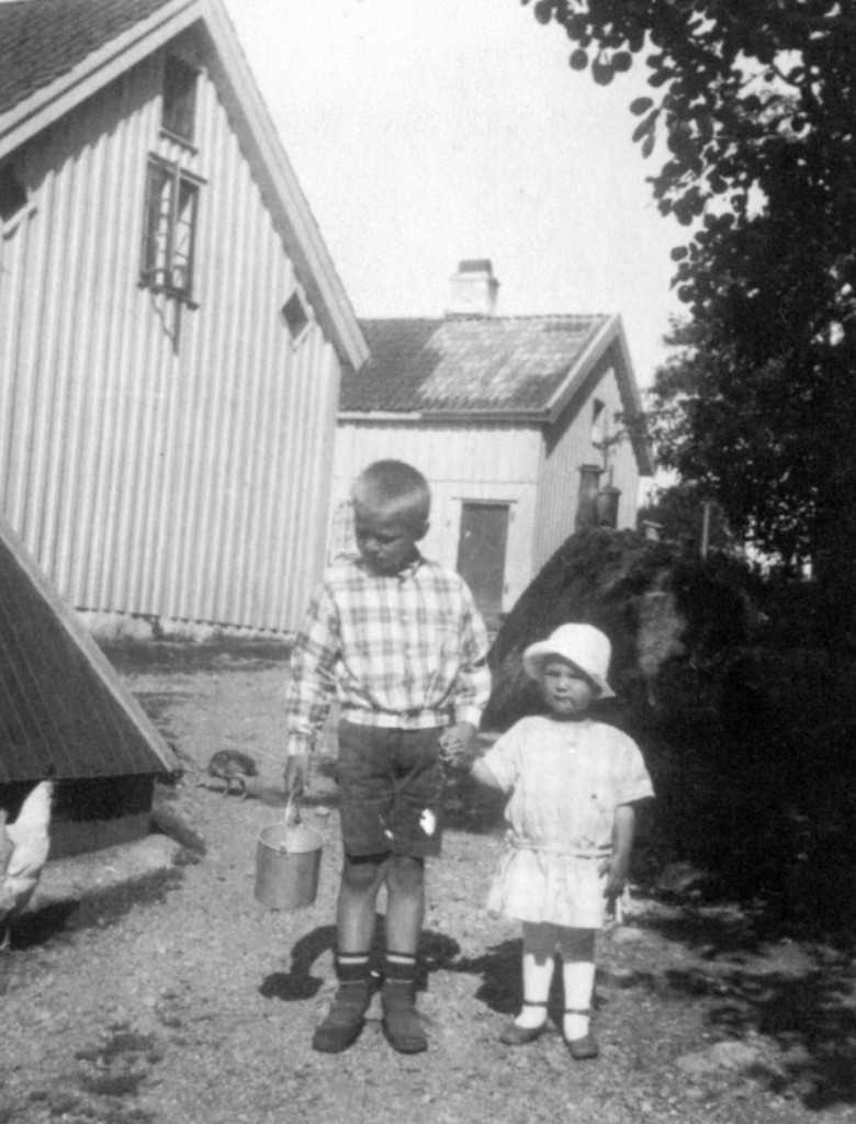 Bryggerhuset i bakgrunnen