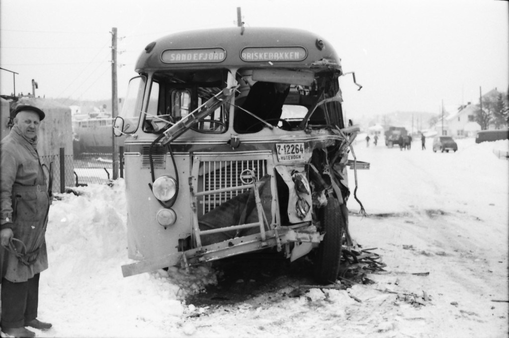 Møteulykke Framnesveien i 1962