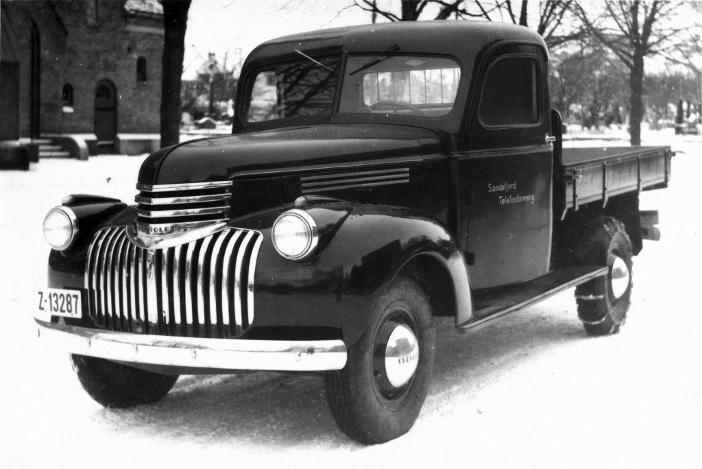 Liten lastebil i Landstads gate