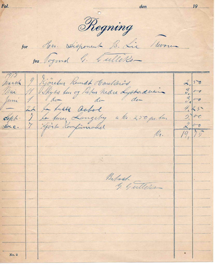 Vognmand Gustav Gulliksen