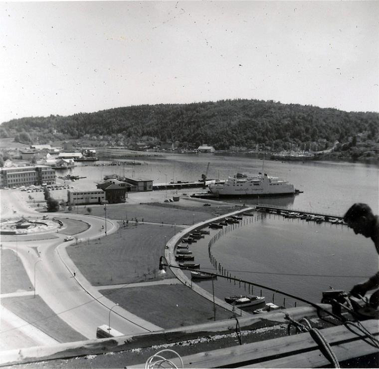 Utsikt fra taket Park Hotel