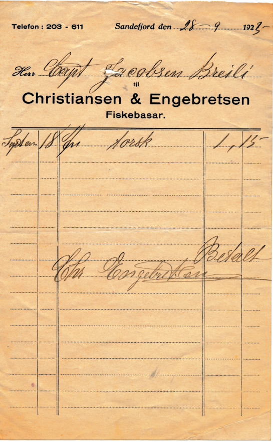 Christiansen & Engebretsen Fiskebasar