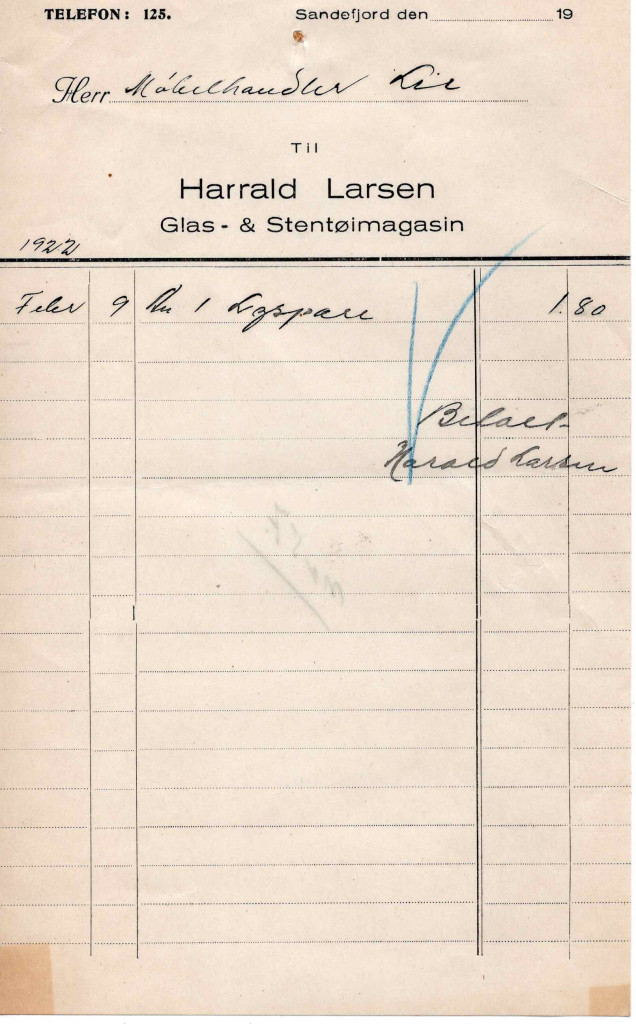 Harald Larsen Glass- og Stentøimagasin