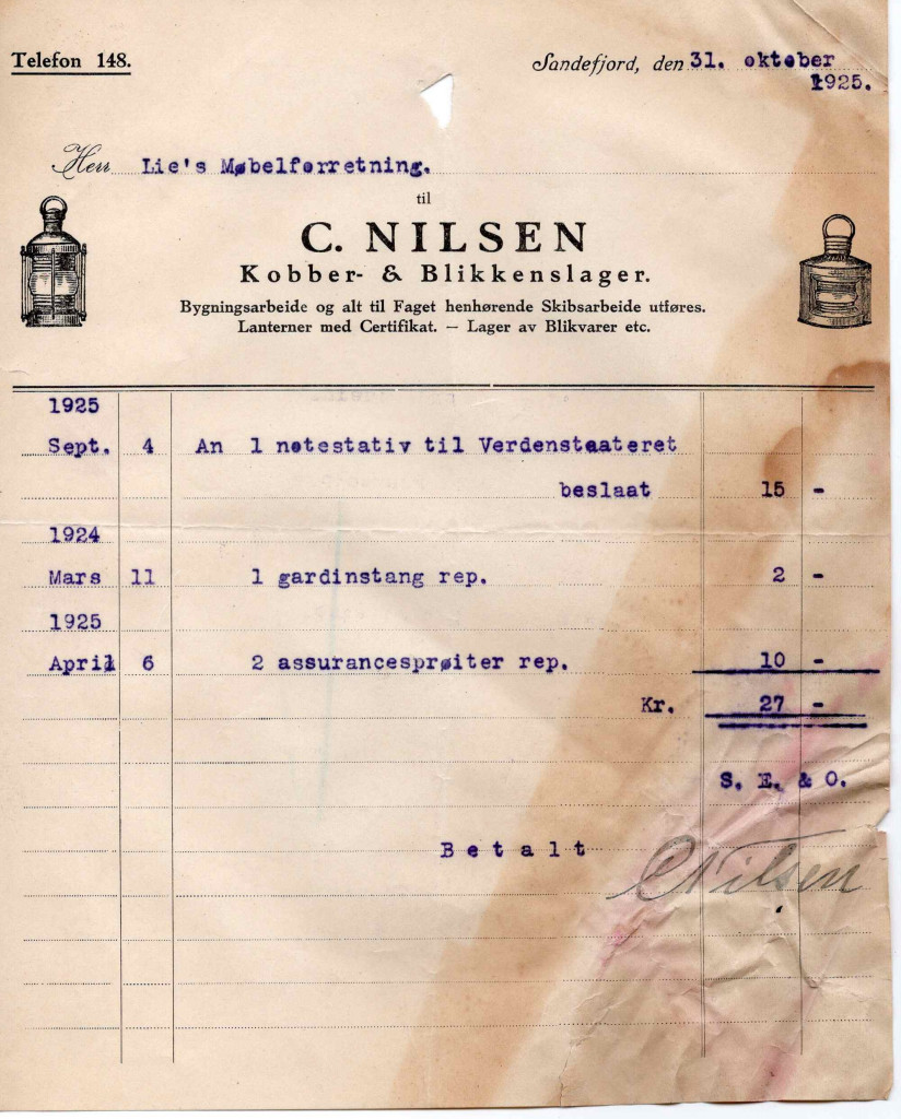 C. Nilsen, Kobber & Blikkenslager