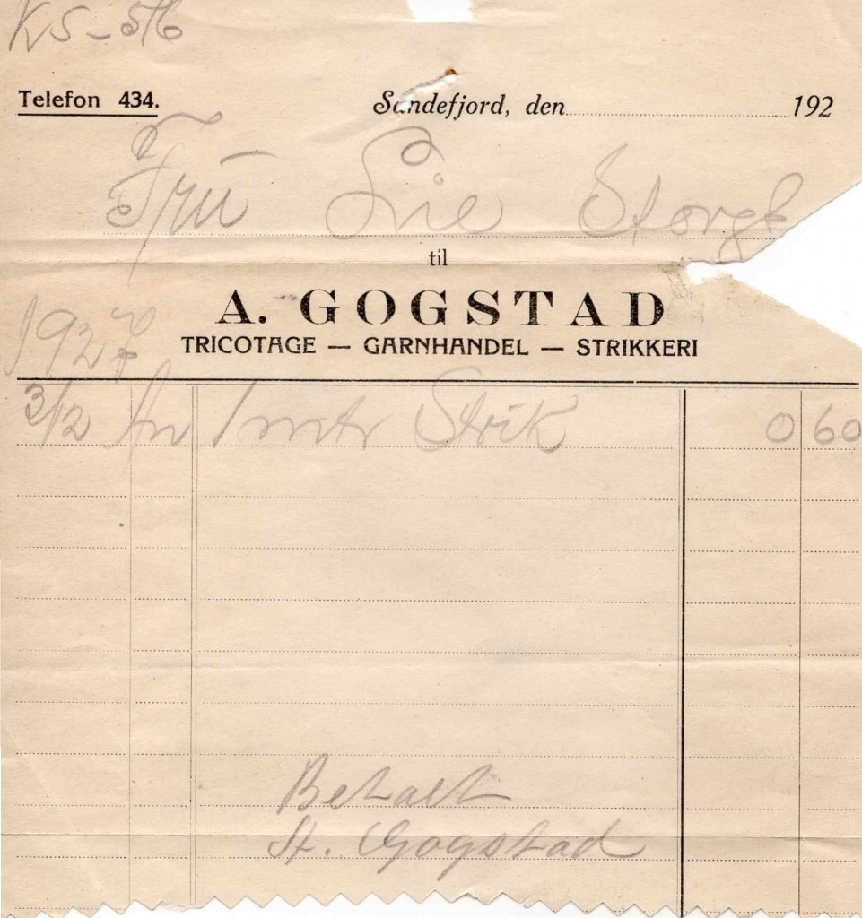 A. Gokstad Tricotage - Garnhandel - Strikkeri