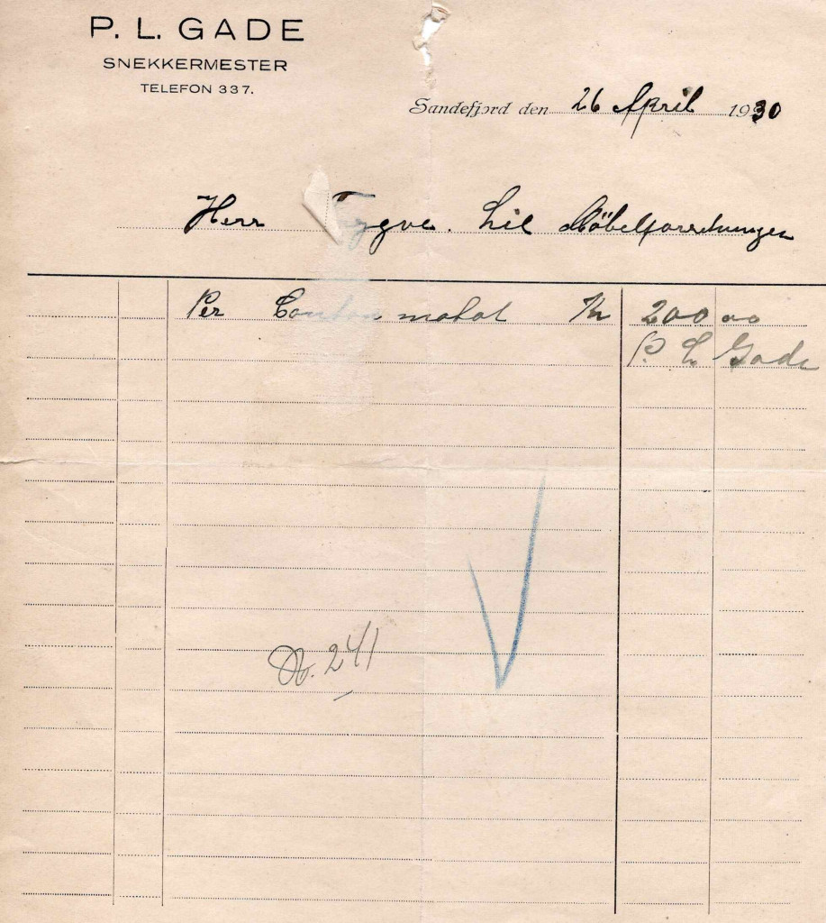 Snekkermester P. L. Gade