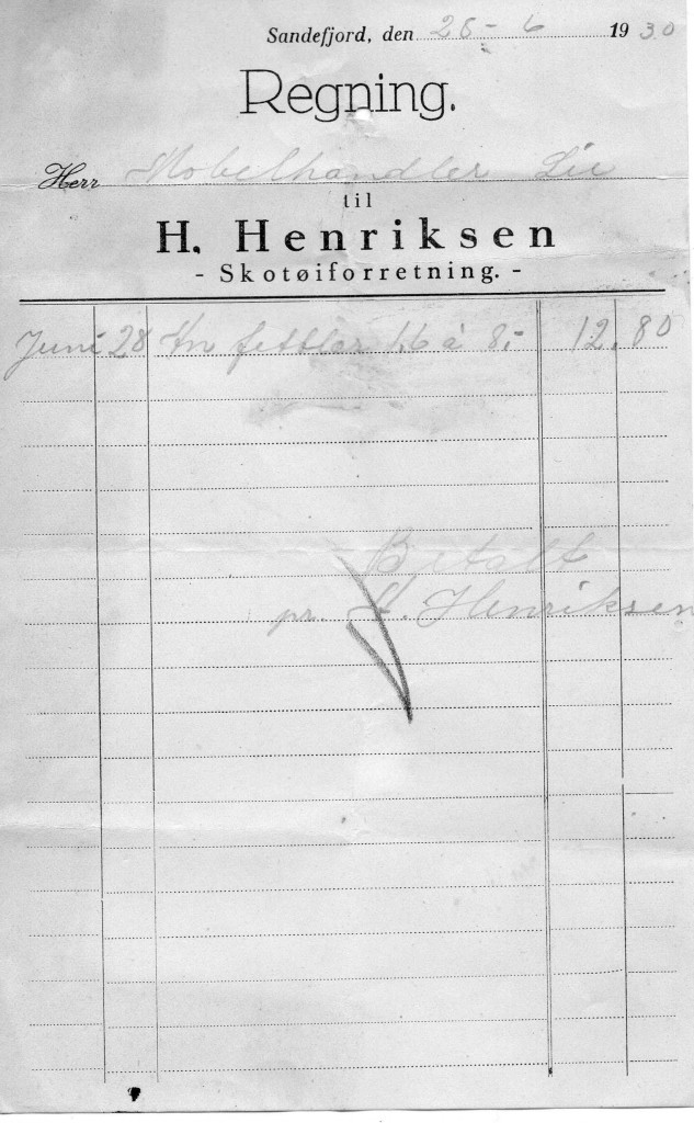 H. Henriksens skotøiforretning