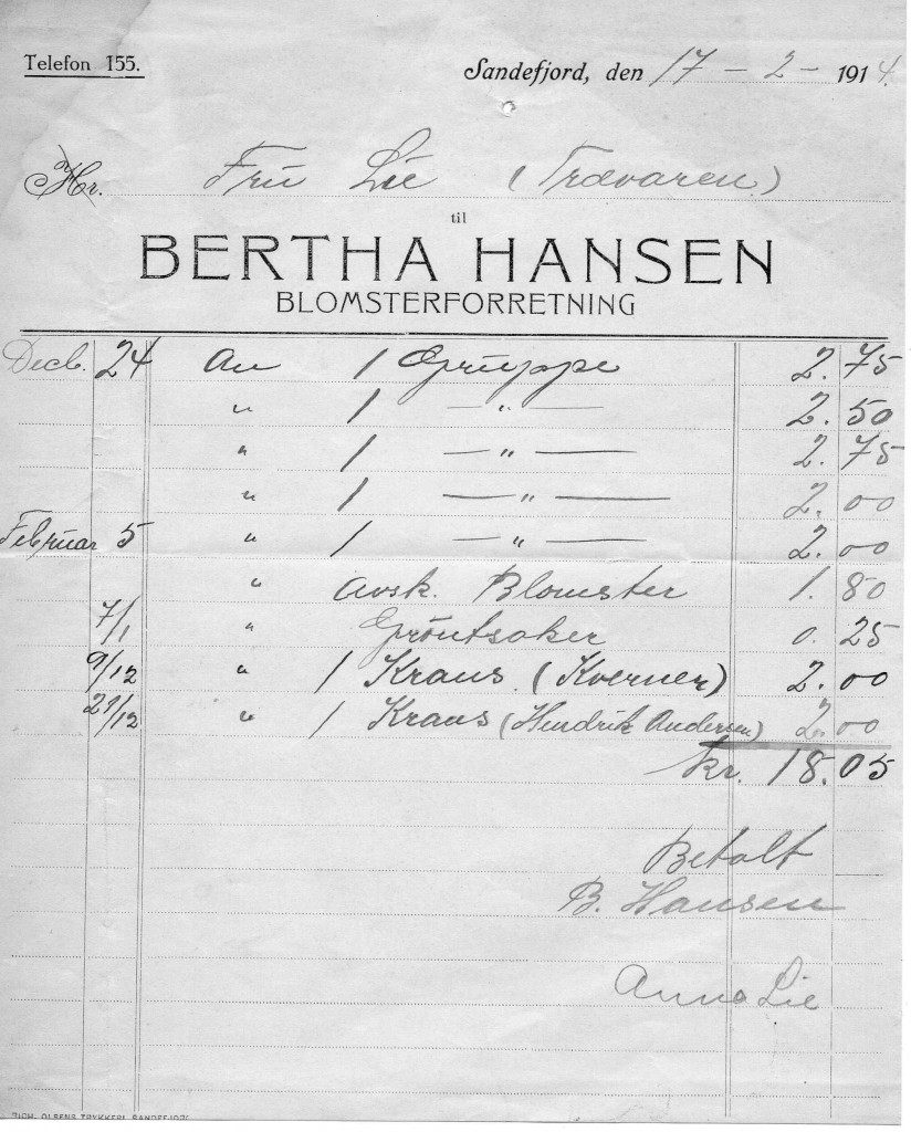 Bertha Hansen Blomsterforretning