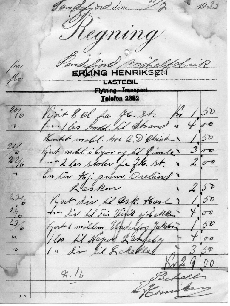 Erling Henriksen, Lastebil & Hestetransportforretning