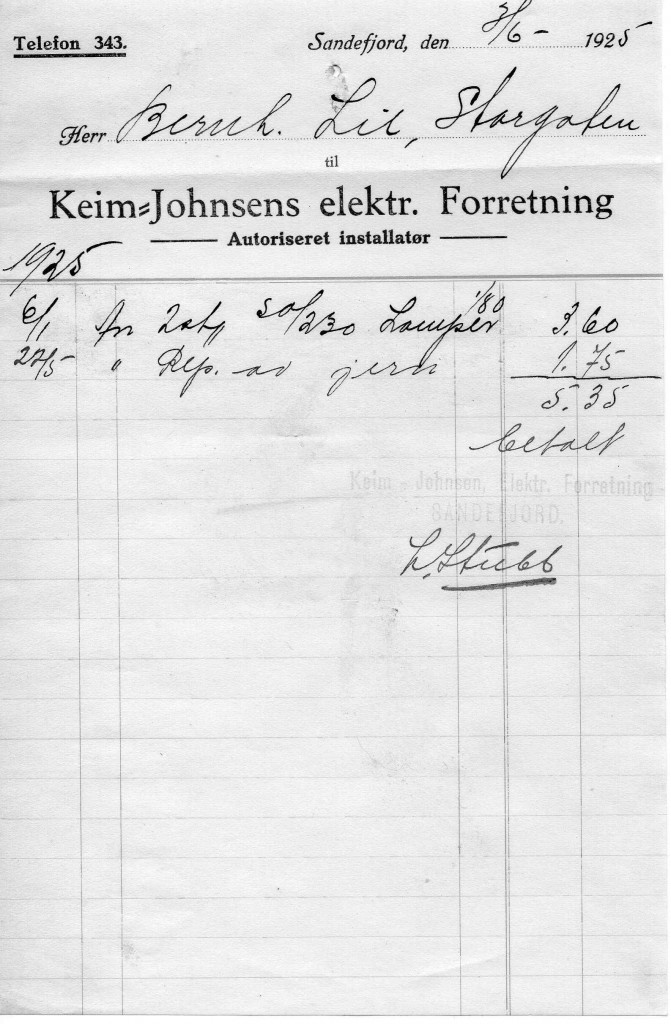 Keim Johnsen A/S  el. forretning