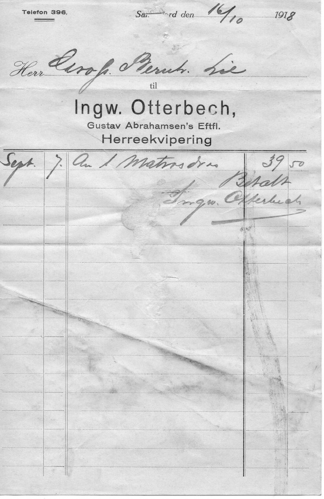 Ingw. Otterbech Herreekvipering  - Gustav Abrahamsens Eftf.