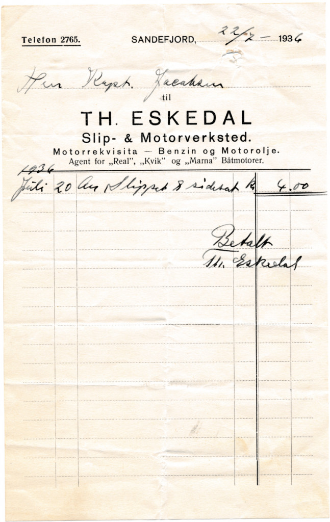 Th. Eskedal Slip & Motorverksted, Grønli