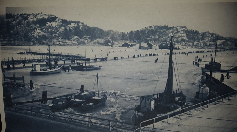 På isen over til Framnes