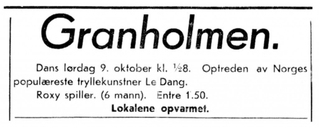 Dans på Granholmen før krigen