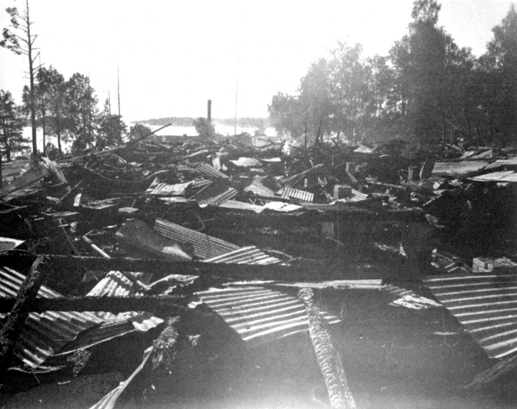 Granholmen hotell etter brannen