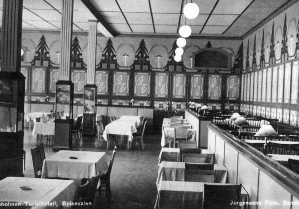 Fra spisesalen på Granholmen hotell