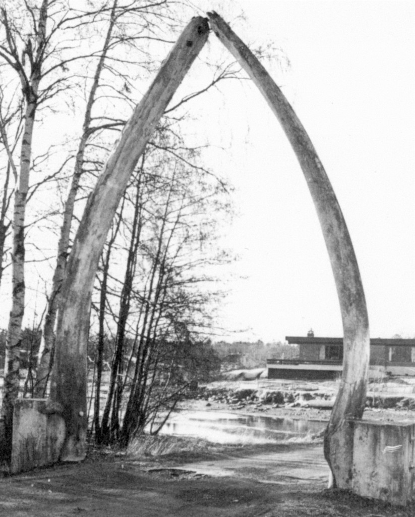 Inngangsportal til campingplass