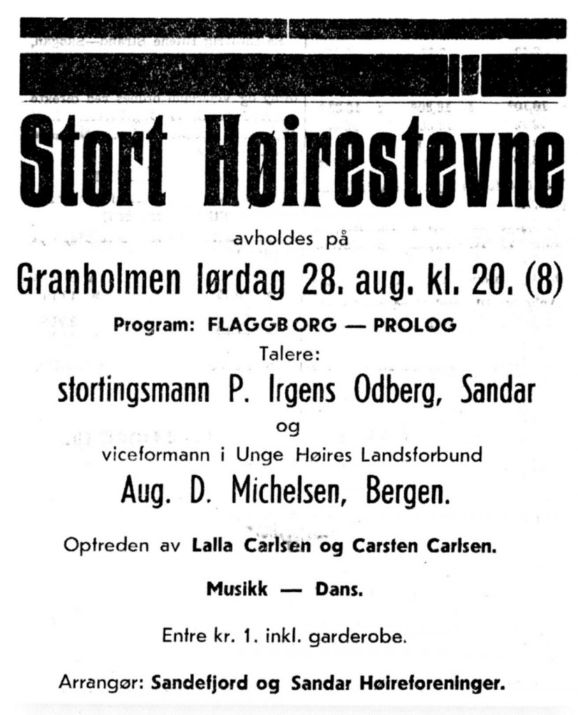 Stort Høirestevne på Granholmen