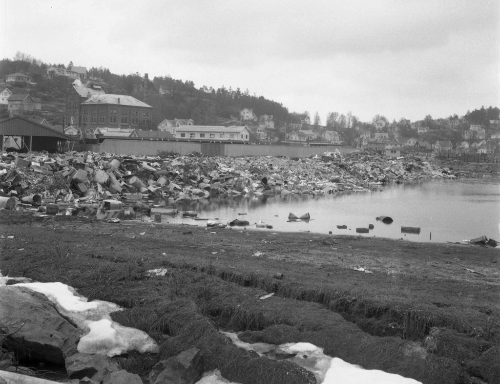 Søppelfylling på Kilen