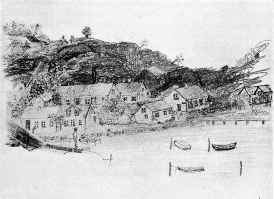 Det gamle Oddefjell sett fra sjøen