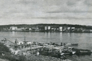 Bilde av Før Thorøya ble landfast