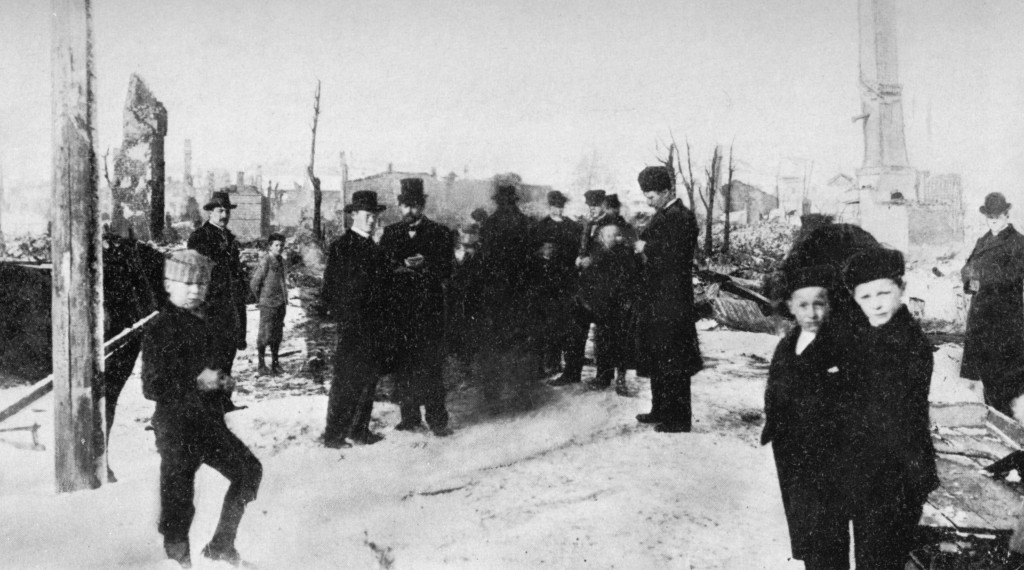 Bybrannen 15. mars 1900 - dagen etter