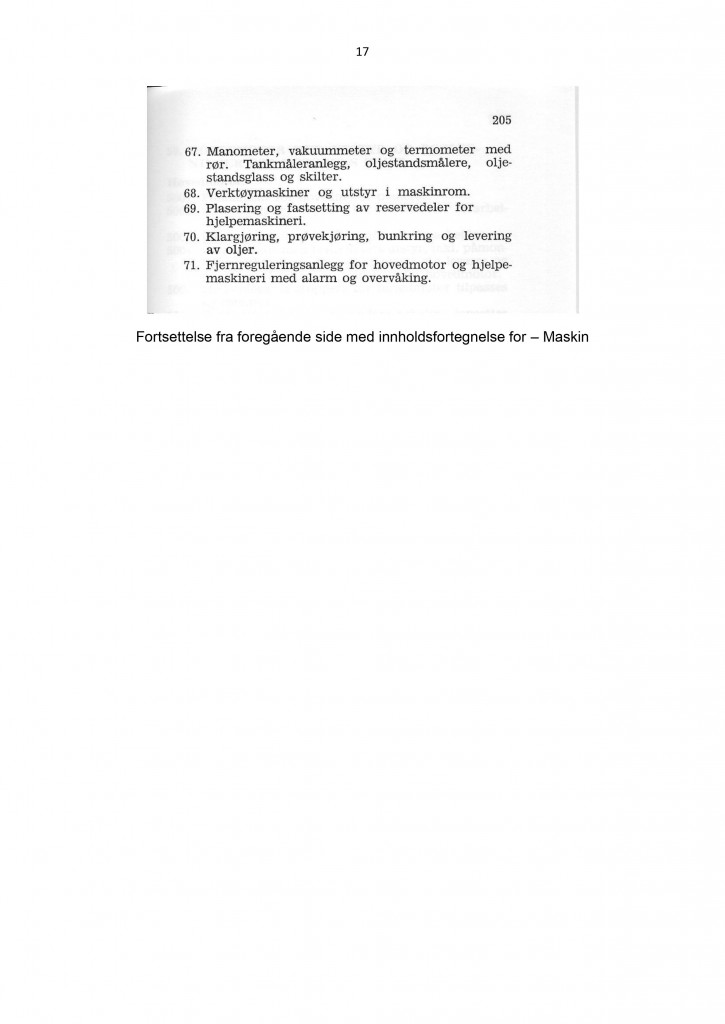 Side 17- Innholdsfortegnelse maskin side 2