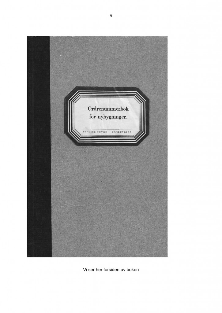 Side 9 - Ordrenummerbok for nybygninger