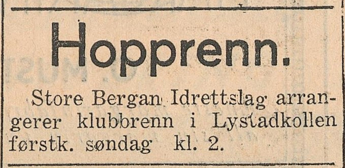 Hopprenn i Lystadkollen 26.02.1933