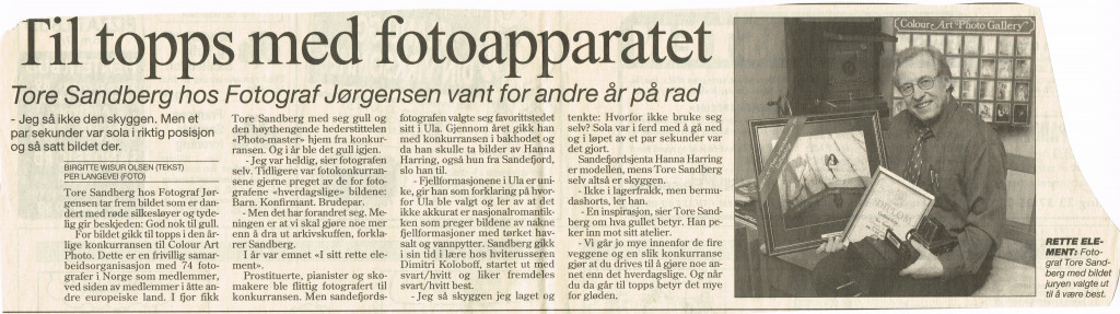 Til topps med fotoapparatet
