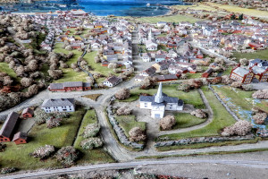 Bilde av Bymodell av sentrum på slutten av 1800-tallet
