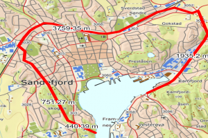 Bilde av Kart over områder i sentrum