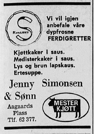 Jenny Simonsen & Sønn - kjøttforretning